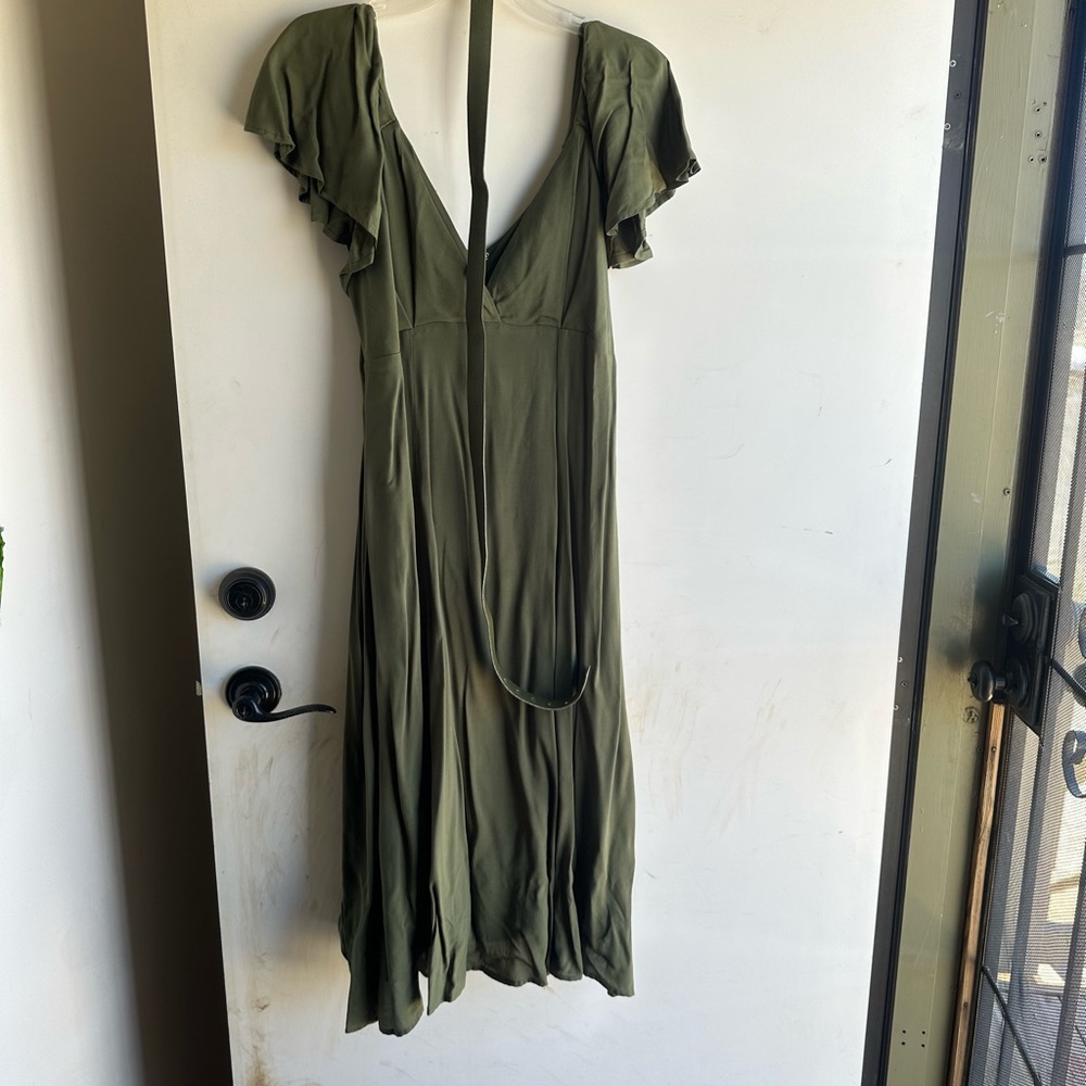 Vixen by Micheline Pitt Olive Babydoll dress